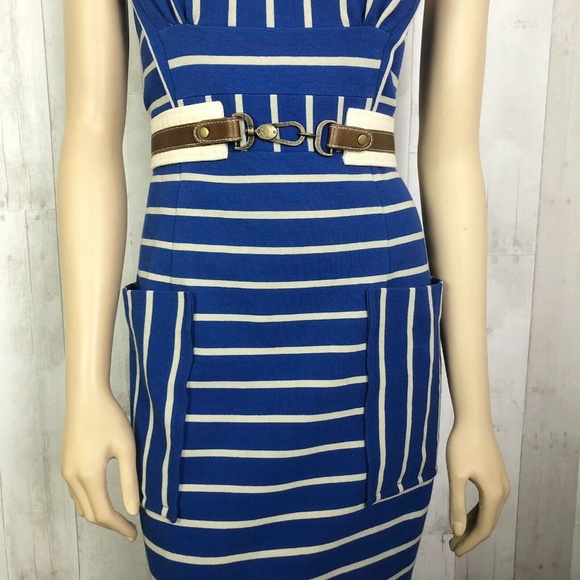 ❌SOLD❌ [Tracy Reese] Striped Pockets Sheath Dress - Picture 5 of 8